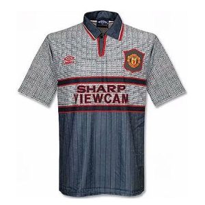 manchester united retro sharp viewcam drakt borte 1995-1996