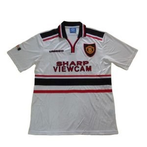 manchester united retro sharp viewcam drakt borte 1997-1999