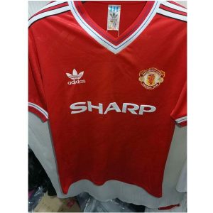 manchester united retro sharp drakt hjemme 1986-1988