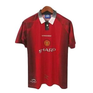 manchester united retro sharp drakt hjemme 1996-1998