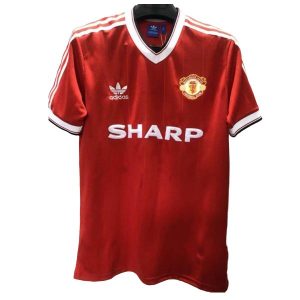 manchester united retro sharp drakt tredje 1983-1984