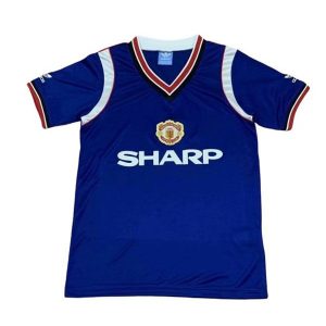 manchester united retro sharp drakt tredje 1984-1986