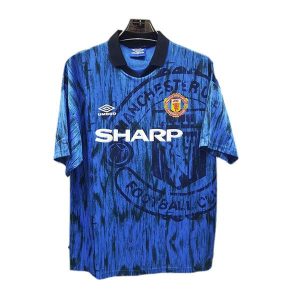 manchester united retro sharp drakt borte 1992-1993