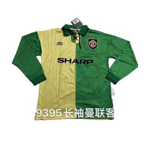 manchester united retro sharp langermet drakt borte 1992-1994