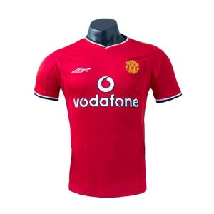 manchester united retro vodafone drakt hjemme 2000-2001