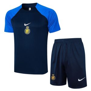al nassr drakt trenings sett mork bla 2024-2025