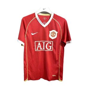 manchester united retro drakt hjemme spillerversjon 2006-2007