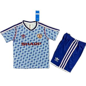 manchester united retro barn drakt borte 1990-1991