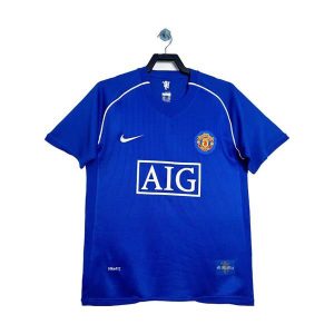 manchester united retro keeper drakt bla 2007-2008