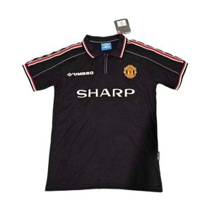 manchester united retro keeper drakt svart 1998-1999
