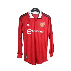 manchester united retro langermet drakt hjemme spillerversjon 2022-2023