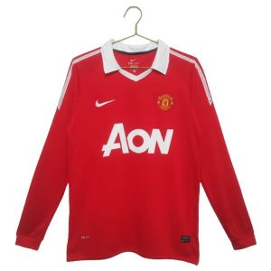 manchester united retro langermet drakt hjemme 2010-2011