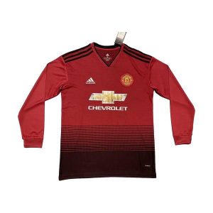 manchester united retro langermet drakt hjemme 2018-2019