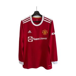 manchester united retro langermet drakt hjemme 2021-2022