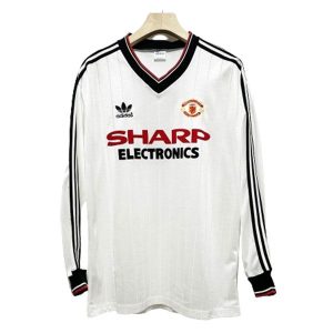 manchester united retro langermet drakt borte (1) 1982-1984