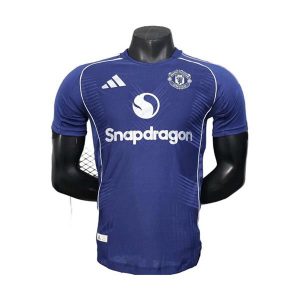 manchester united drakt spesialutgave spillerversjon mork bla 2025-2026