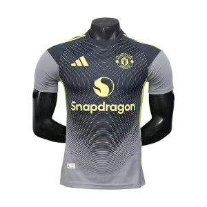 manchester united drakt spesialutgave spillerversjon gra svart 2025-2026