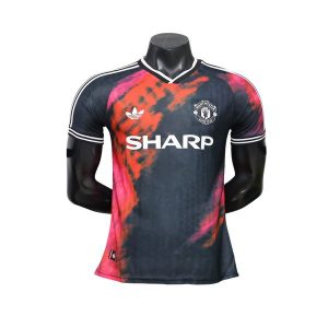 manchester united drakt spesialutgave spillerversjon svart rod oransje 2026-2027