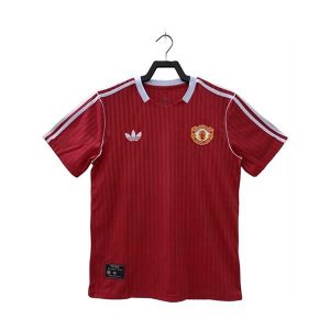 manchester united drakt spesialutgave rod hvit terrace icons 2025-2026