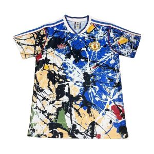 manchester united drakt spesialutgave bla gul stone roses 2026-2027