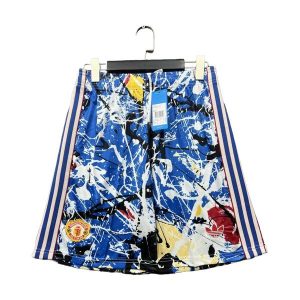 manchester united spesialutgave 2026-2027 bla gul stone roses shorts