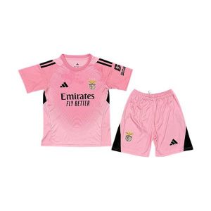 benfica barn keeper drakt sett rosa 2025-2026