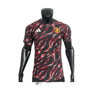 manchester united drakt trenings spillerversjon rod svart 2025-2026