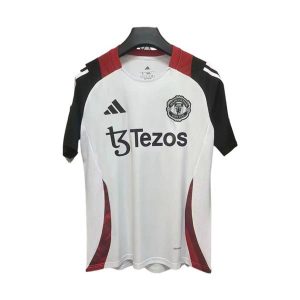 manchester united drakt trenings hvit svart 2025-2026