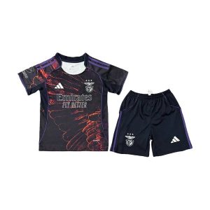 benfica barn spesialutgave drakt sett svart lilla rod 2026-2027
