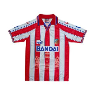 atletico madrid retro bandai drakt hjemme 1996-1997