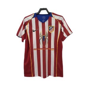 atletico madrid retro spiderman drakt hjemme 2004-2005