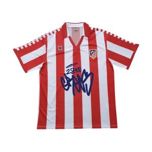 atletico madrid retro spesialutgave drakt rod hvit el grecas 1992-1993