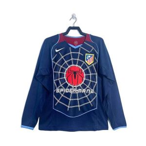 atletico madrid retro langermet drakt borte 2004-2005