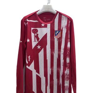 atletico madrid drakt rod hvit spesialutgave langermet 2025-2026