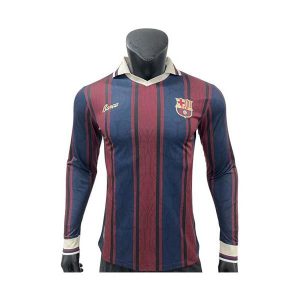 barcelona drakt langermet jubileumsutgave spillerversjon rod bla 125 2025-2026