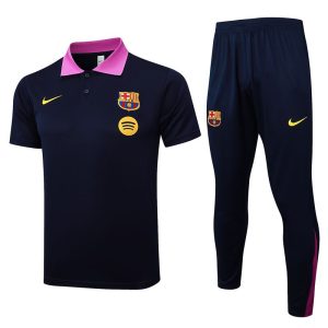trenings barcelona mork bla lilla 2025-2026 polo sett