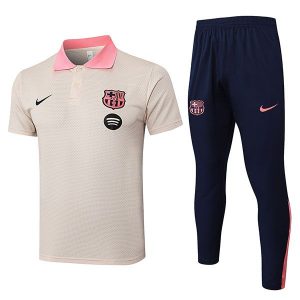 trenings barcelona beige 2025-2026 polo sett