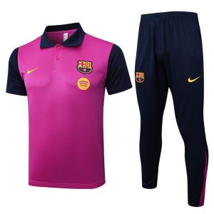 trenings barcelona lilla mork bla 2025-2026 polo sett