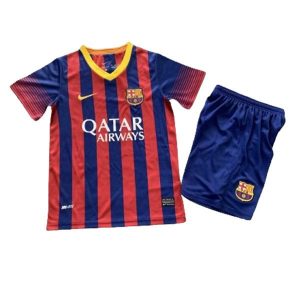barcelona barn retro qatar airways drakt hjemme 2013-2014