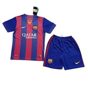barcelona barn retro qatar airways drakt hjemme 2014-2015