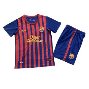 barcelona barn retro qatar foundation drakt hjemme 2011-2012