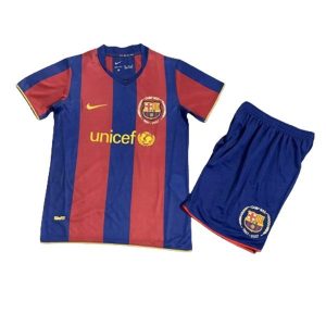 barcelona barn retro unicef drakt hjemme 2007-2008