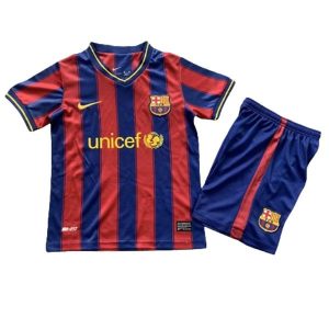 barcelona barn retro unicef drakt hjemme 2009-2010
