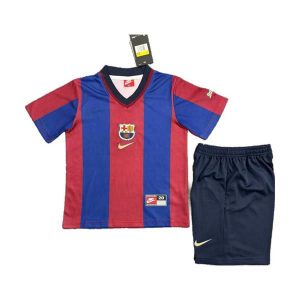 barcelona barn retro drakt hjemme 1998-1999
