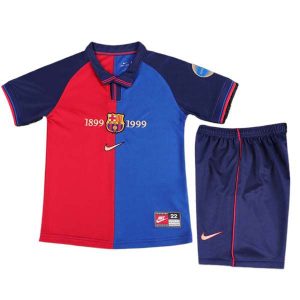 barcelona barn retro drakt hjemme 1999-2000