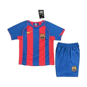 barcelona barn retro drakt hjemme 2004-2005