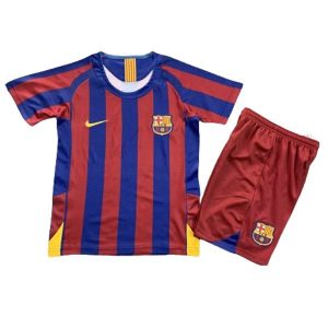 barcelona barn retro drakt hjemme 2005-2006