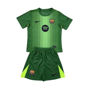 barcelona barn keeper drakt sett gronn (2) 2025-2026
