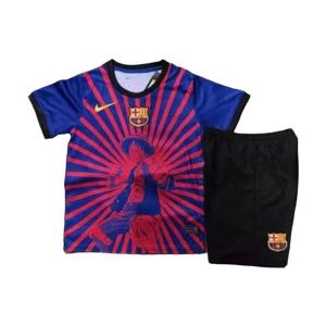 barcelona barn spesialutgave drakt sett one piece bla rod 2025-2026