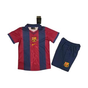barcelona barn spesialutgave drakt sett rod bla travis scott 2025-2026